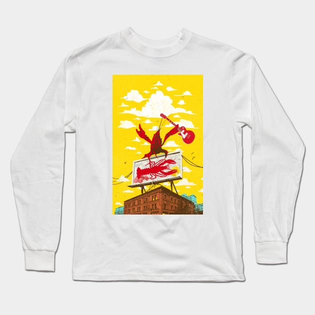 Crawfish Boil II Long Sleeve T-Shirt by Showdeer